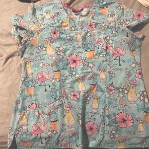 Floral scrub top | large